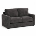 Sofa Dwuosobowa z Szerokiego Sztruksu, Ciemnoszara