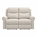 Dwuosobowa sofa z lnu beżowa 150cm x 90cm x 100cm