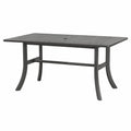 Stół ogrodowy aluminiowy ciemnoszary 150 cm