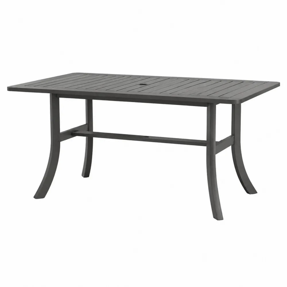 Stół ogrodowy aluminiowy ciemnoszary 150 cm